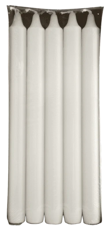 Moda Kronelys Hvit 24cm 10stk