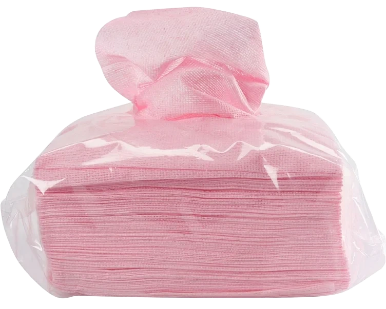 Rengjøringsklut, Fargekodet, Rød, 40x30cm, 50 Stk Per Pakke, Polyester, Viskose