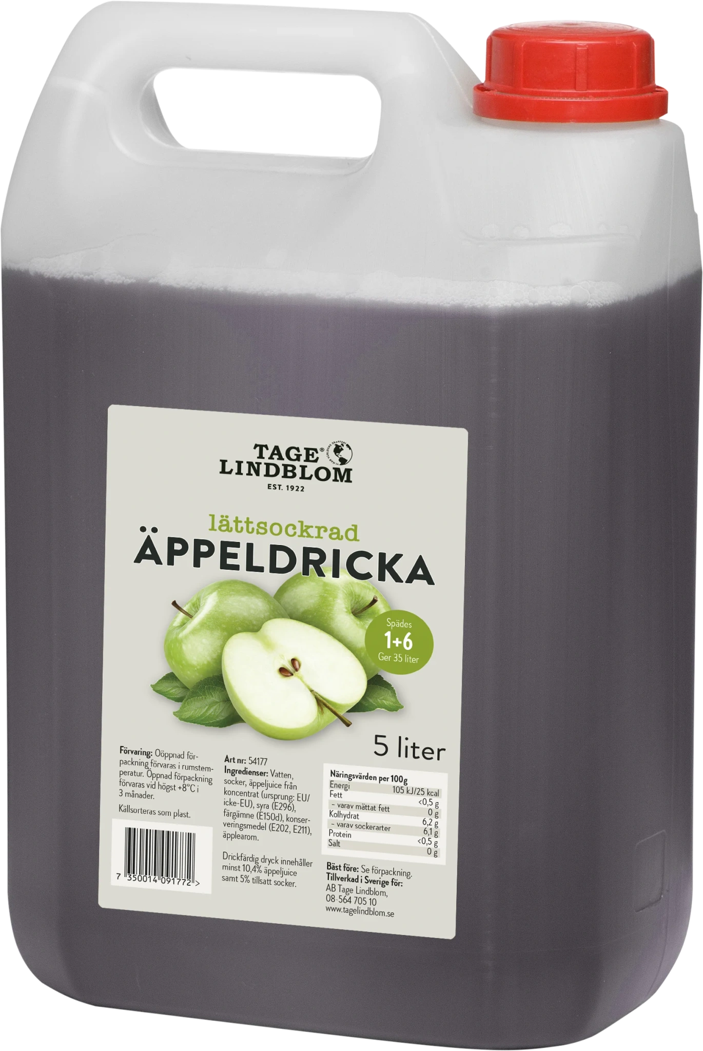 Lättsockrad Äppeldricka