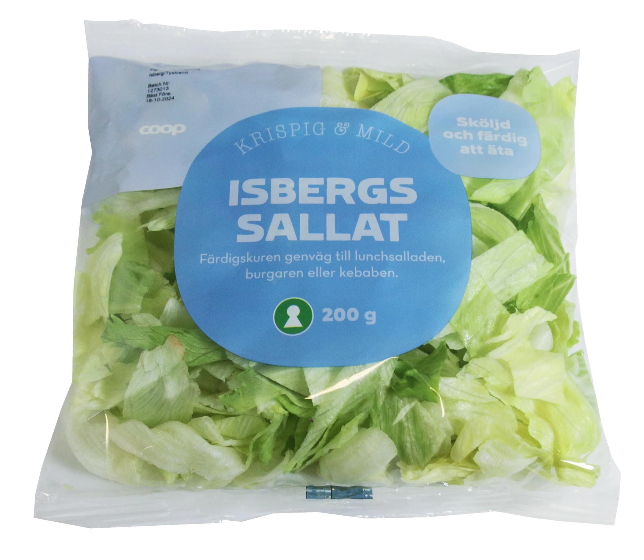 Skuren isbergssallat