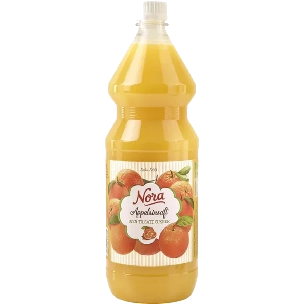 Appelsinsaft U/sukker 1,4l Nora