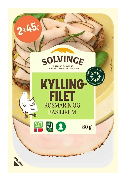 Kyllingfilet basilikum   80g