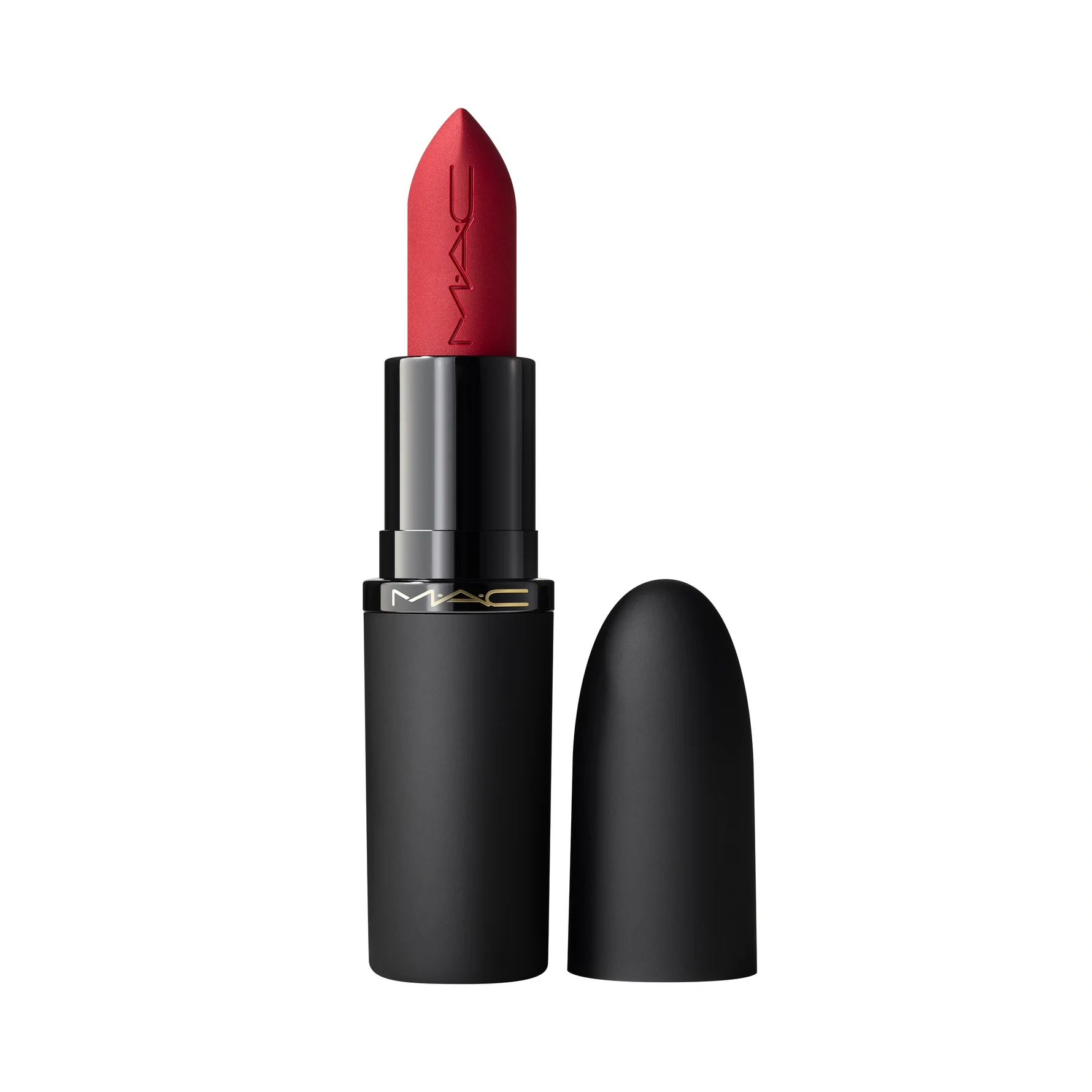 MAC Powder Kiss Hazy Matte Lipstick Ruby New