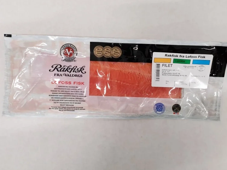 Rakfisk Lagra Filet Vakumpakketket