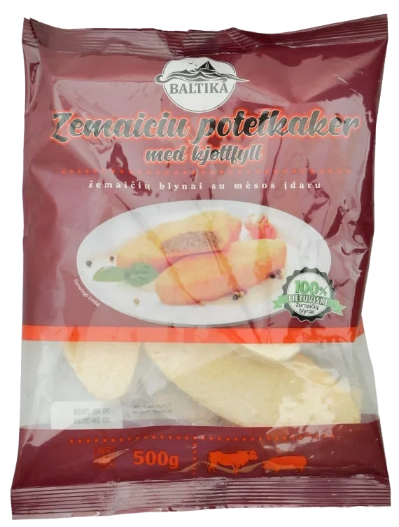 Potetkaker med Kjøttfyll - Zemaiciu 500g