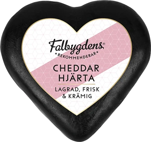 Cheddarhjärta hårdost