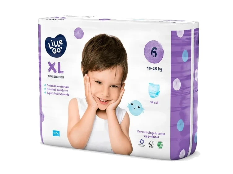 Lillego Buksebleie Str 6 Xl 34stk