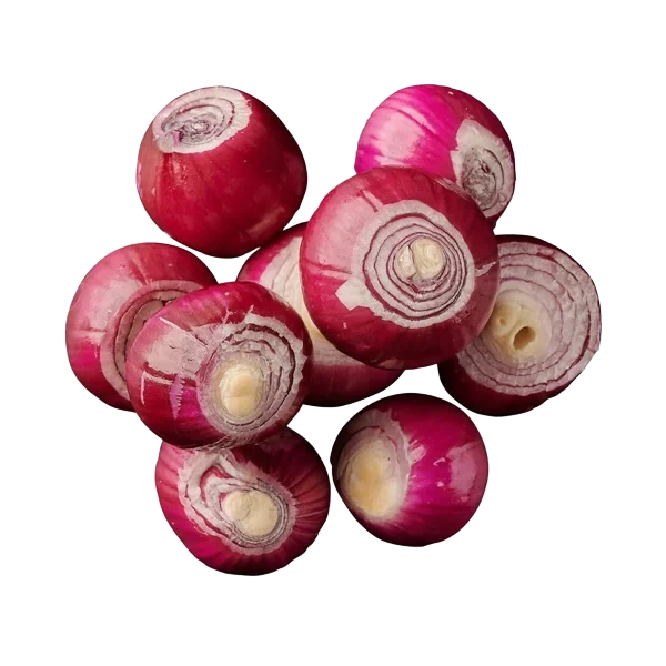 Rödlök skalad