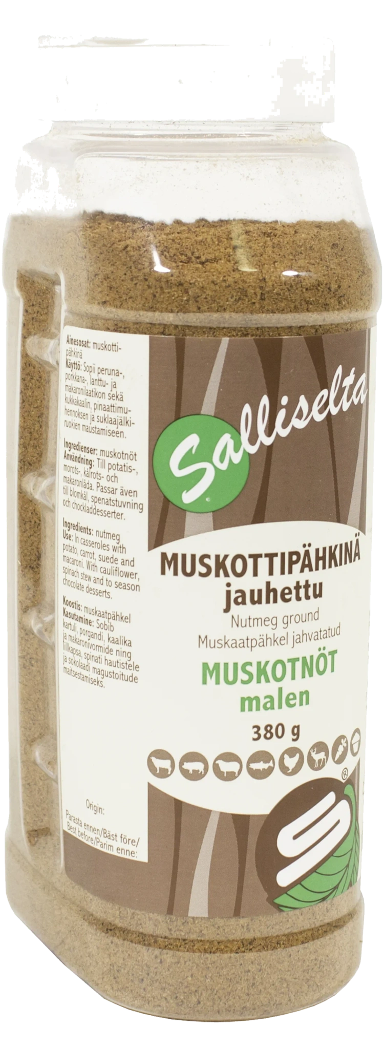 Muskotnöt malen 380g