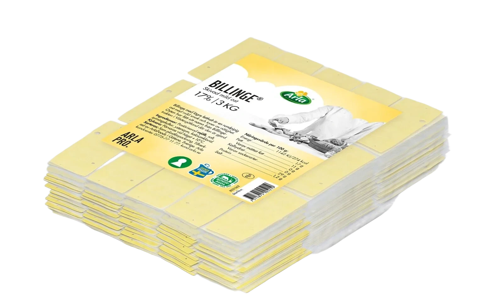 Billinge skivad ost 17%