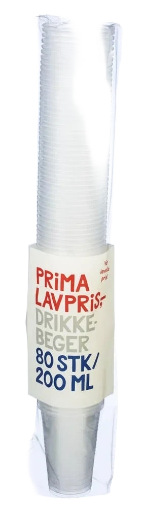 Drikkebeger 200 ml, 80 stk