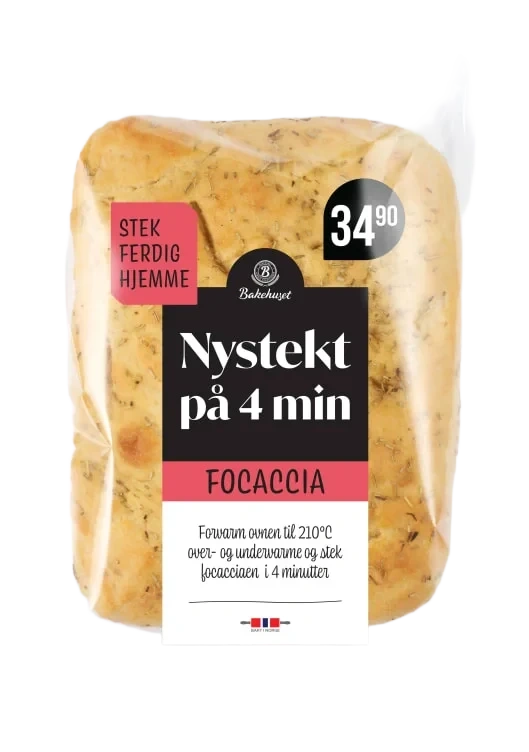 Focaccia Nystekt På 4min 350g Bakehuset