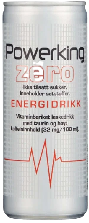 Powerking Zero Energidrikk 250ml boks