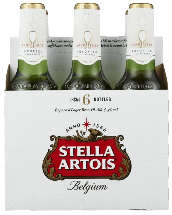 Stella Artois 0,33lx6 flaske