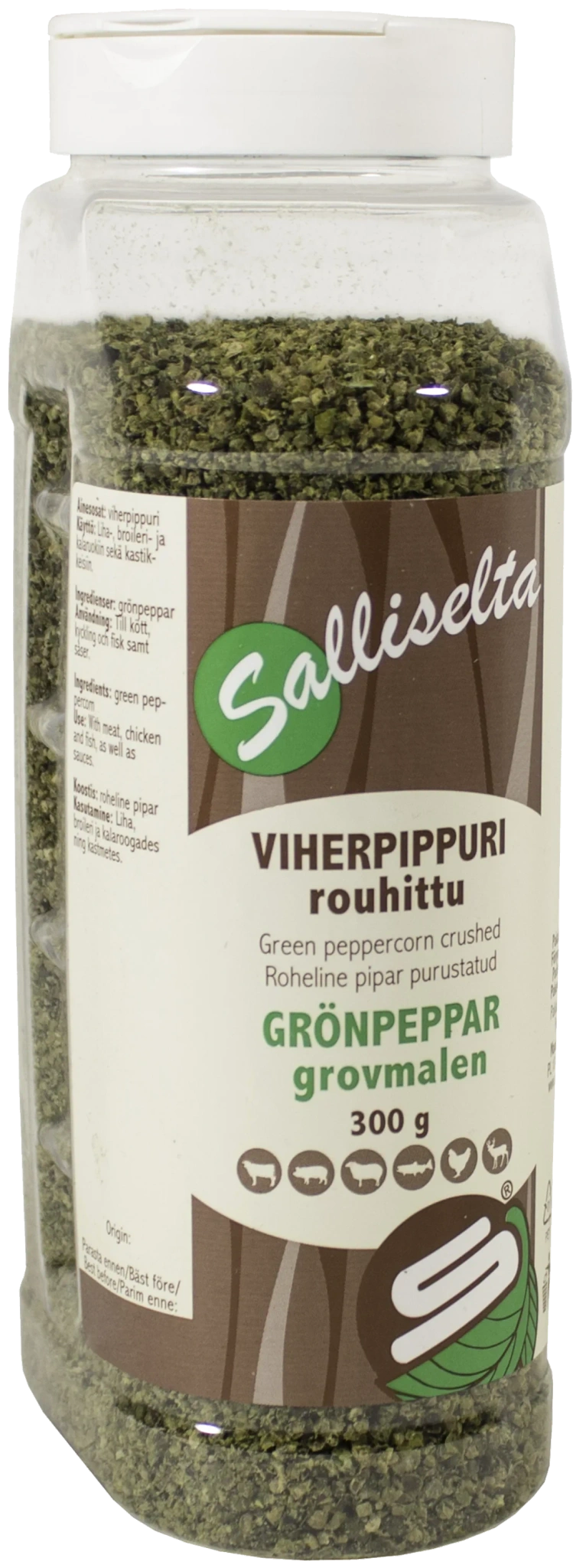 Sallinen Grön peppar kross 300g