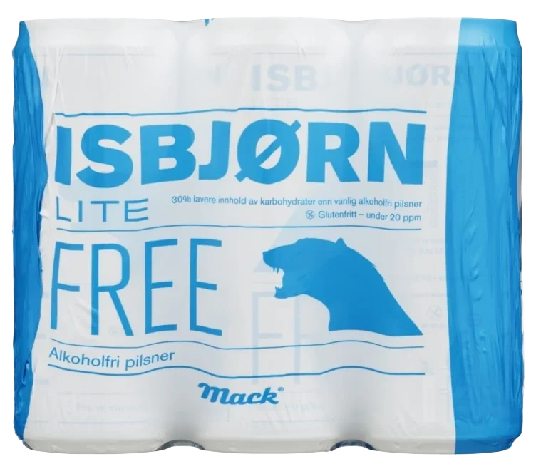 Mack Isbjørn Lite Free 6stk x 0,33l