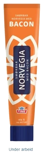 Norvegia Smøreost Bacon 165g Tine