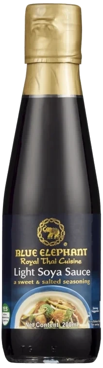 Soya Sauce Light 200ml Blue Elephant