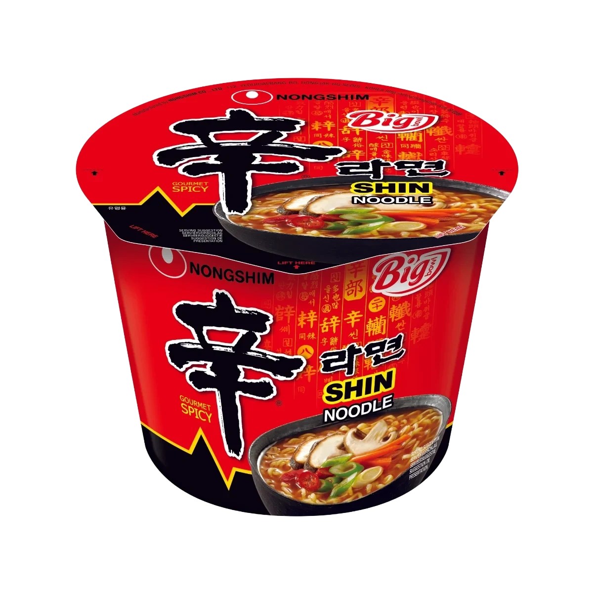 NONGSHIM Shin big bowl noodle spicy 114g