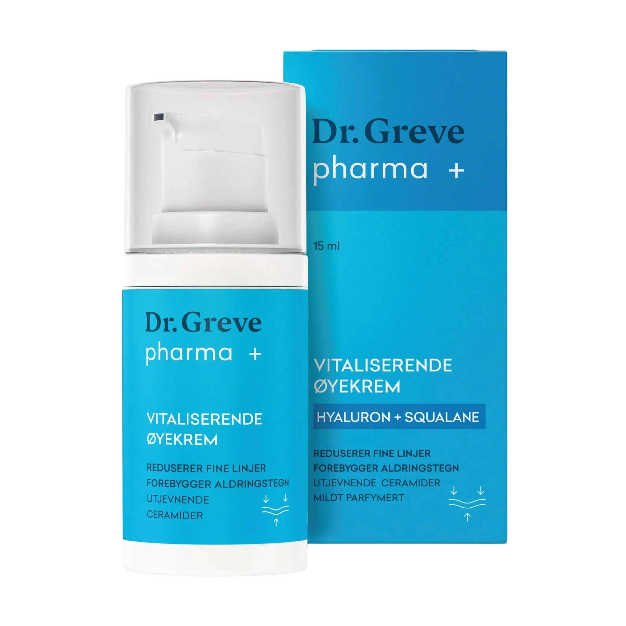 Dr. Greve Pharma Hyaluron + Squalane Vitaliserende Øyekrem, 15 ml
