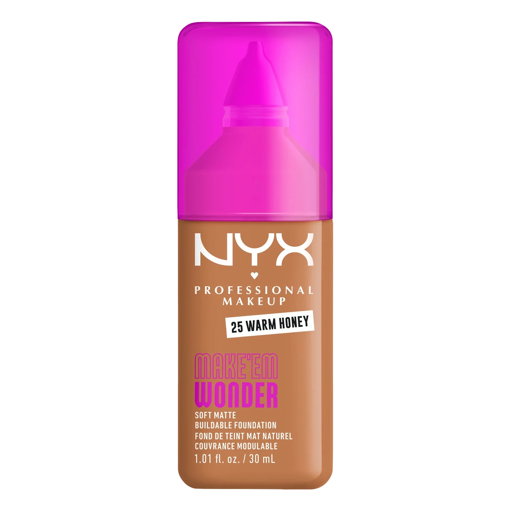 NYX PROFESSIONAL MAKEUP Make Em Wonder Foundation 25 Warm Honey