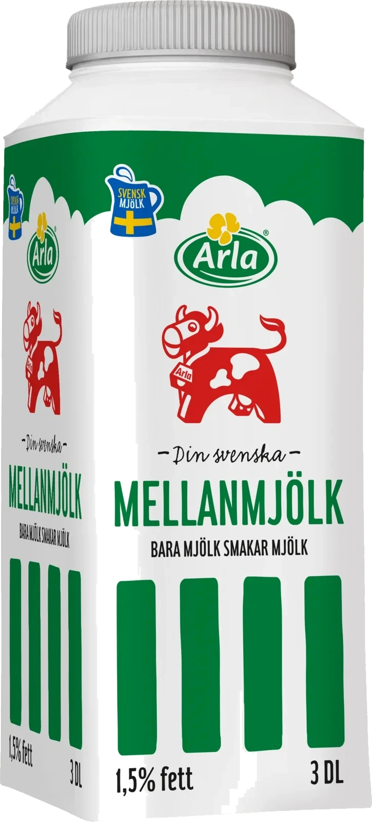 Mellanmjölk 1.5% port 3 dl