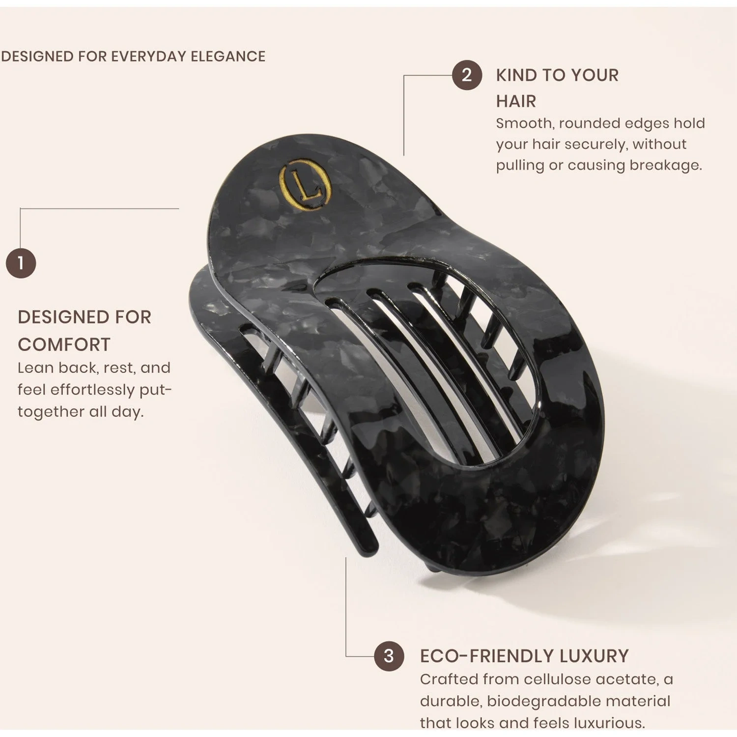 Lenoites Eco-Friendly Flat Hair Clip