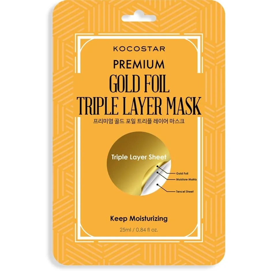 Kocostar Premium Gold Foil Triple Layer Mask Facial masks Kocostar Premium Gold Foil Triple Layer Mask Facial masks