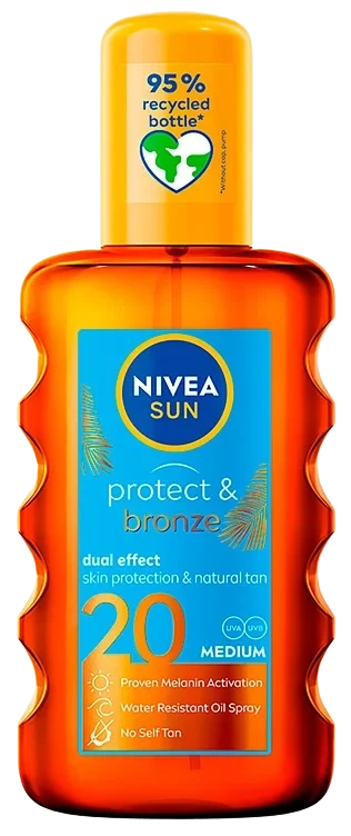 Nivea Sun Spf20 Protect&Bronze Oil Spray 200ml