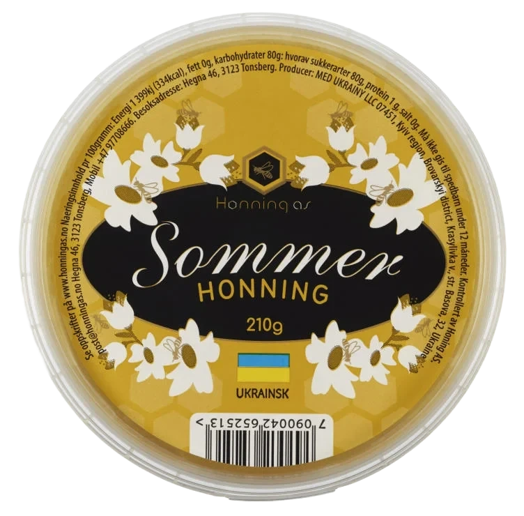 Sommerhonning 210 Gr 210g Honning As