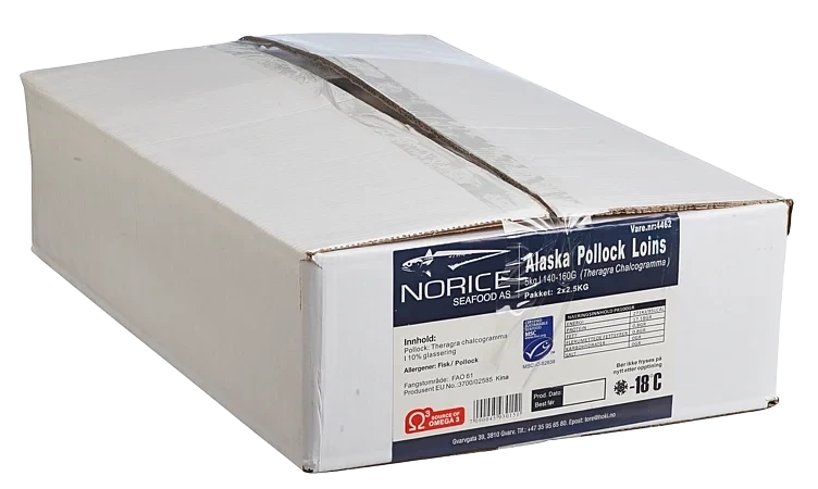 Alaska pollock 140-160g 10% glasering 5kg