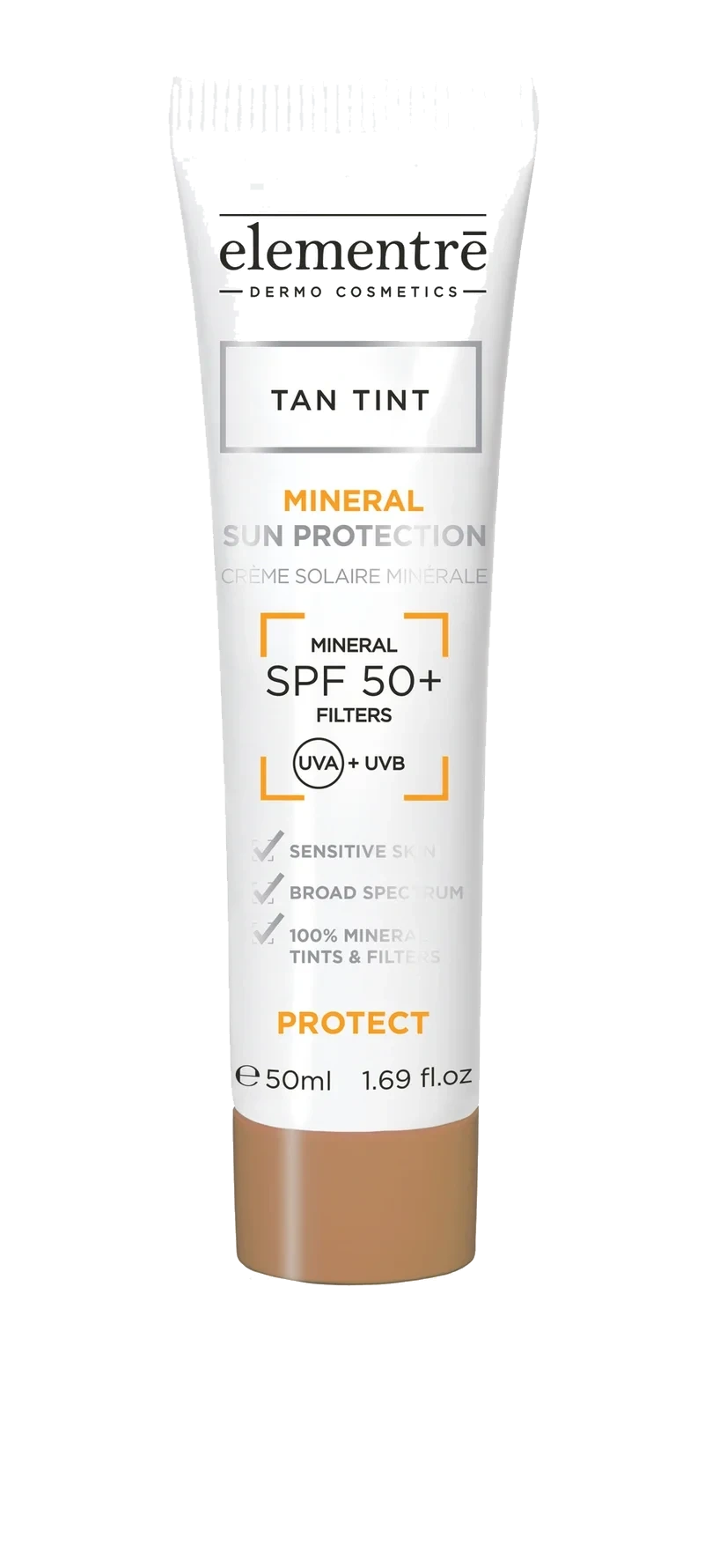 elementrē Mineral Sun Protection SPF50+ 50 ml Tan