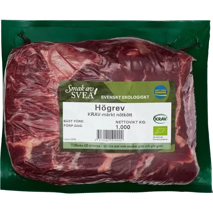 Högrev Färsk ca 1kg KRAV Smak av Svea