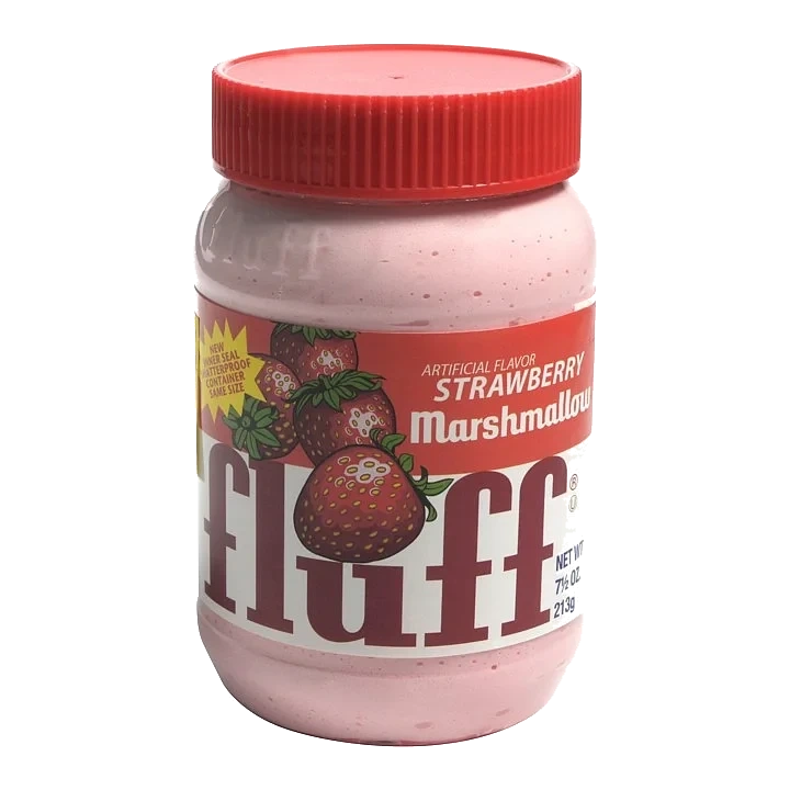 Marshmellow jordbær fluff   213g