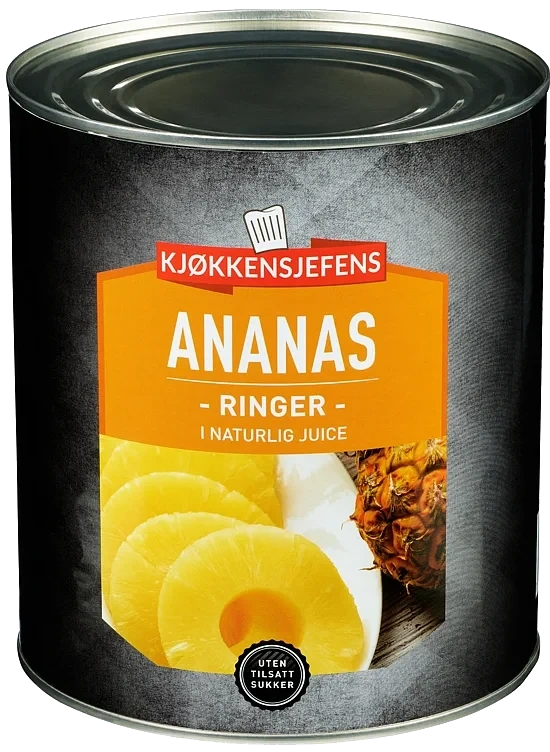 Ananasringer 3050g Kjøkkensjefens