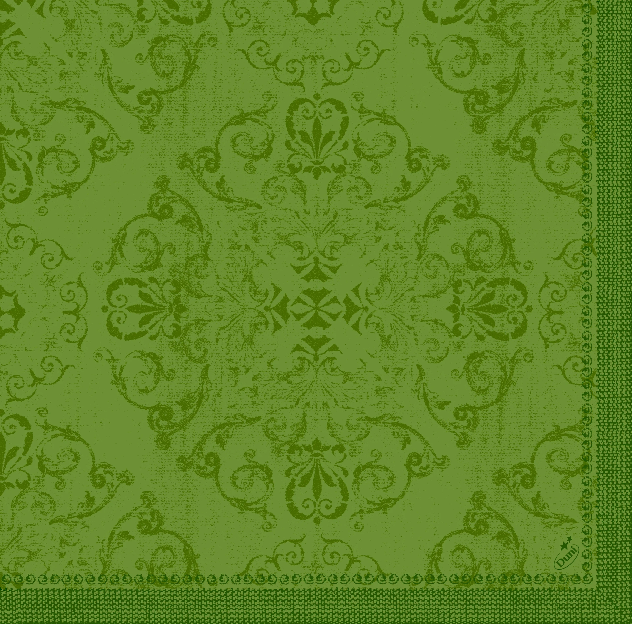 Serviett dunilin 40cm opulent leaf green  45stk