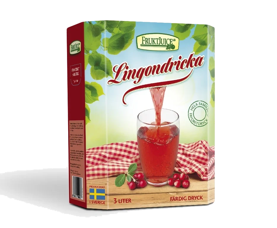 Lingondryck drickfärdig