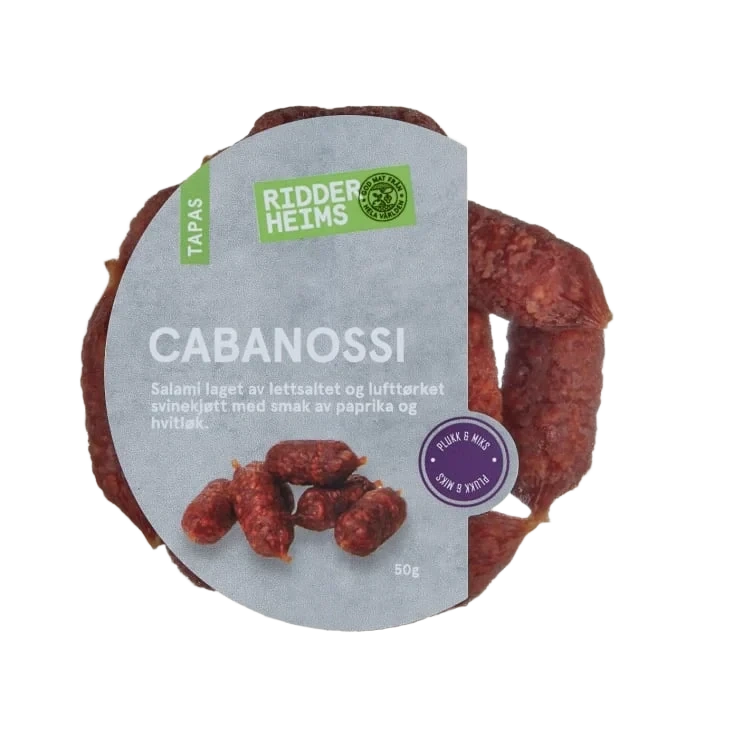 Cabanossi Paprika&Hvitløk 50g Ridderheims
