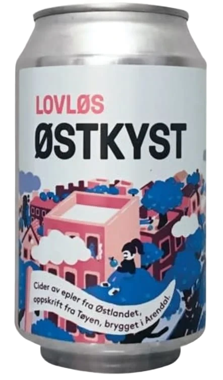 Lovløs Østkyst Eplesider Pall 4,7% 33cl X 24 X 90 Ca