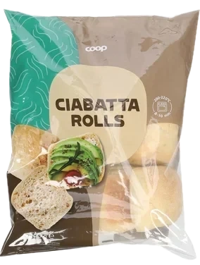 Bread Rolls Miniciabatta 8pcs