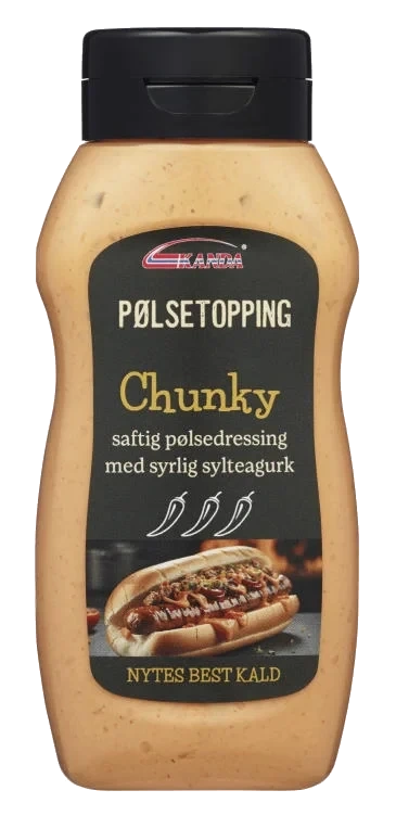 Pølsetopping Chunky 200ml Kanda