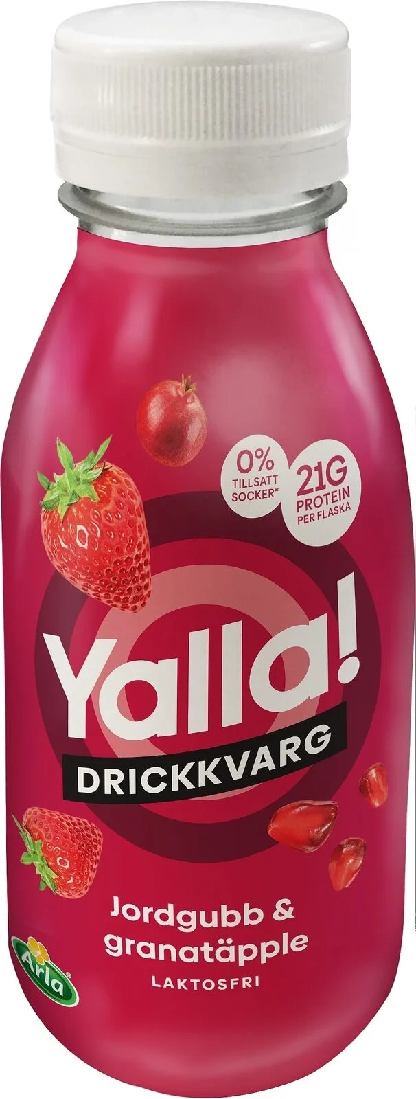 Yalla drickkvarg jordgubb / granatäpple