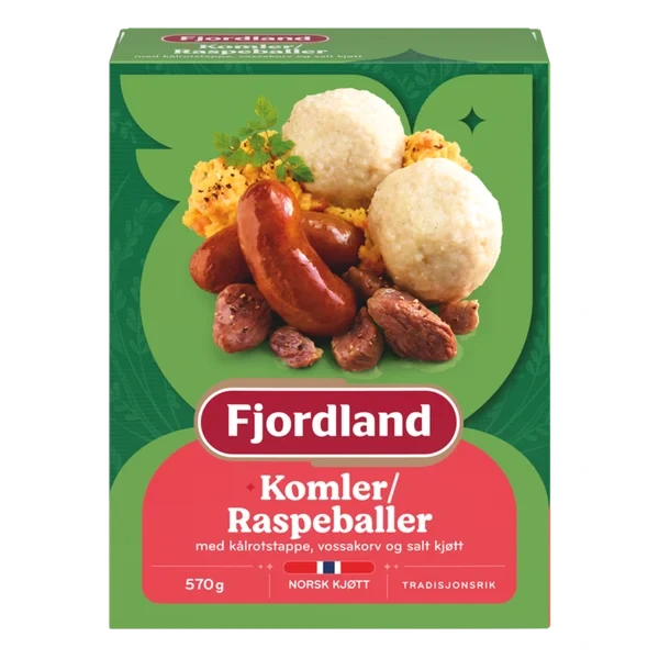 Komler/Raspeballer 570g Fjordland