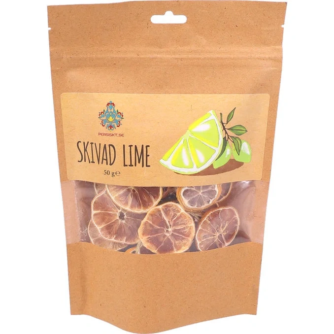 Skivad Torkad Lime