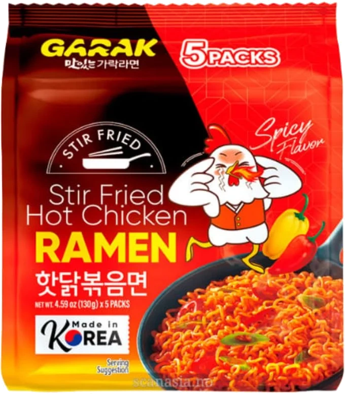 Garak Stir Fried Hot Chicken Ramen 5-pack 650g