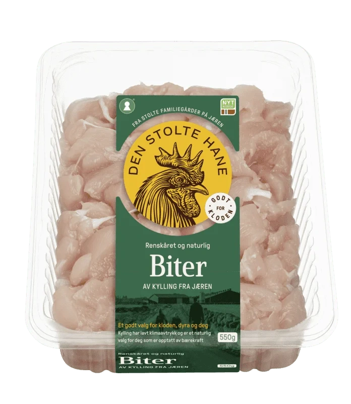 Den Stolte Hane Kyllingfilet i biter 550g