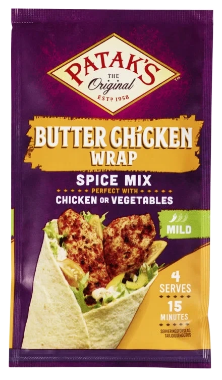 Butter Chicken Kryddermix til Wrap 25g Pataks
