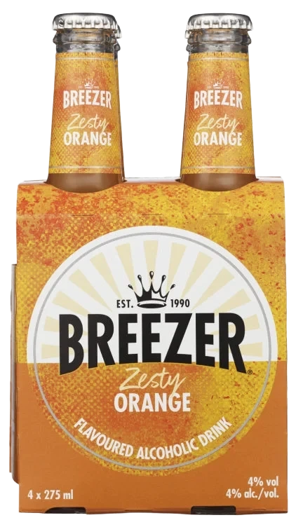 Bacardi Breezer Orange 27,5clx4 flaske