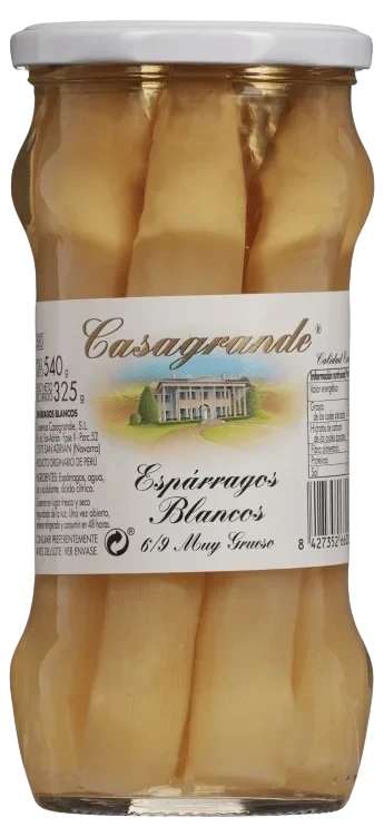 Asparges Hvit 540g Casagrande