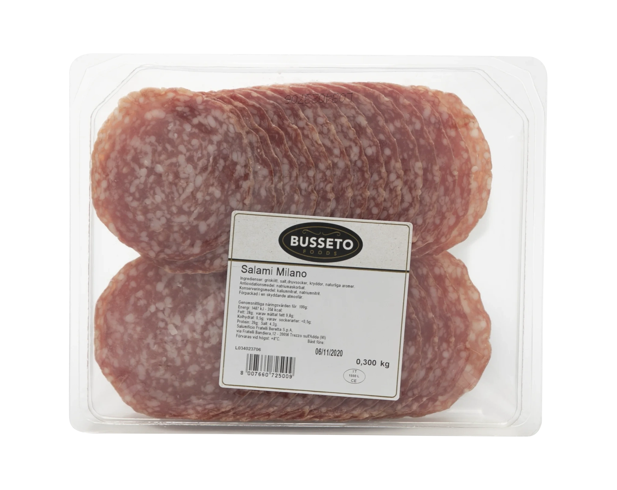 Salami Milano skivad